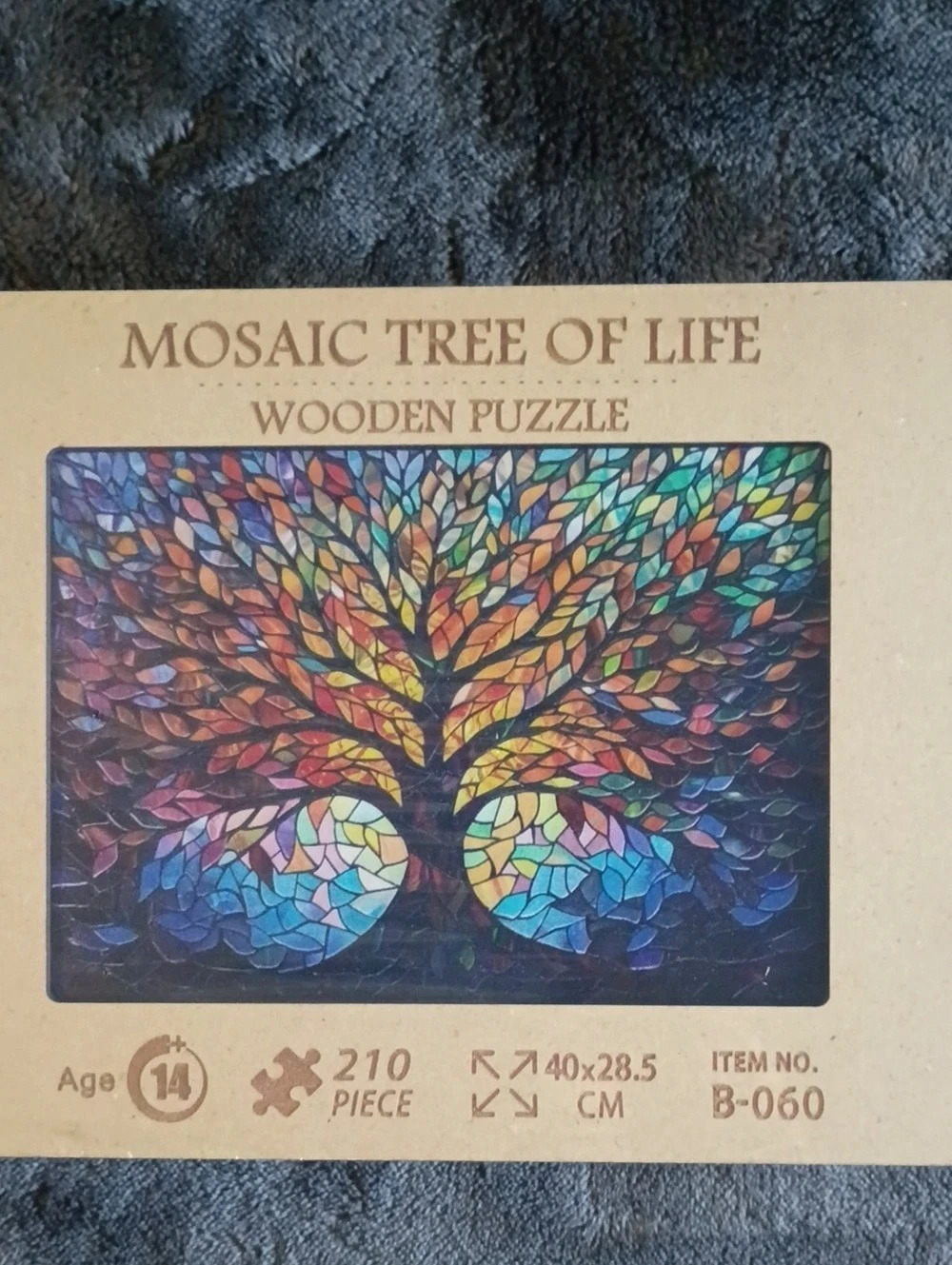 Mosaic Tree of Life Wooden Puzzle 210-Piece Multicolor.NWT IN BOX20